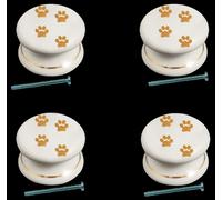 White Vittoriano Credenza Ceramic Pomelli Porta Oro Zampa Stampe Design & Linea