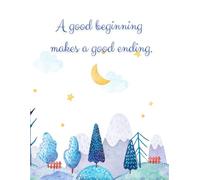 White wallpaper notebook with beautiful blue moon tree: For students and educational institutions, suitable for women and men, office workers, ... gift for special occasions, 8.5x11, 100 pages