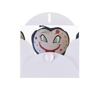 White WHJSHOP Cartoon cuscino d'aria stampa biglietto di auguri - High-End carta perlescente double face effetto perla Love Buckle busta di carta perlata