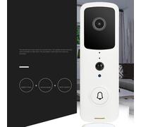 White WiFi Ip Video Doorbell Intercom with Fast Wake Up and Night Mode for Home