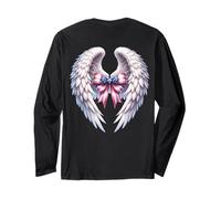 White Wings - Fiocco bandiera USA 4 luglio con aquila d'angelo sul retro Maglia a Manica