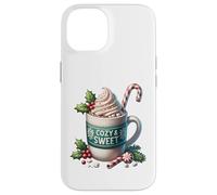 White Winter Themed Coffee Graphic For Hot Chocolate Lover Custodia per iPhone 14