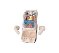 (White) Wireless Bluetooth Earphones Slide Color Screen Display Noise Reduction