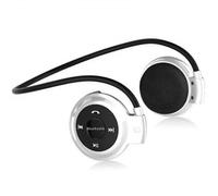 (White) Wireless Headphone Sports Headset Sweatproof With Microphone,bluetooth Headphones Behind The Head,foldable And Carried In The Purse