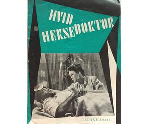 White Witch Doctor Susan Hayward Robert Mitchum Vintage 1953 Danish Movie Pro...