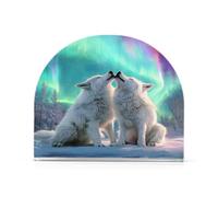 White Wolf Aurora Portatovaglioli per Tavolo Cucina Decorazione Acrilico Portatovaglioli di Carta per Sala da Pranzo Tessuti Interni Esterni Festa Accessori