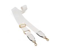 (white) Women Wide Shoulder Bags Strap,adjustable Replacement Belt Bag Strap With Leather Gold Hooks Canvas Purse Straps For Crossbody Handbag
