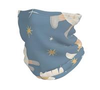 White Xmas Angels Sciarpa A Tubo Antivento Fascia per Capelli Protezione UV Fascia per Capelli per Outdoor Yoga Bambini 30X26Cm