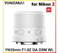 White YONGNUO YN35mm F1.8Z DA DSM WL APS-C AF Auto Focus Lens for Nikon Z-mount
