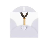 White YYHWHJDE Aquila su un pilastro stampa biglietto di auguri 15,2 x 10,2 cm - Design unico e alla moda per varie occasioni