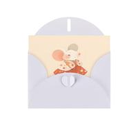 White YYHWHJDE - Biglietto di auguri con stampa di topolino, 15 x 10 cm, design unico e alla moda per varie occasioni