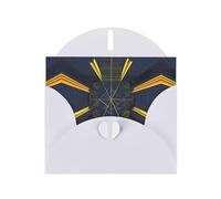 White YYHWHJDE - Biglietto di auguri multidimensionale con stampe spaziali, 15 x 10 cm, design unico e alla moda per varie occasioni