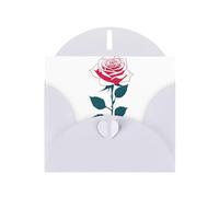 White YYHWHJDE Roses have thorns biglietto di auguri con stampa per Natale, compleanno, San Valentino, anniversario di matrimonio e feste