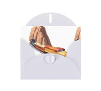 White YYHWHJDE Train in the Canyon Prints, biglietto di auguri, 15 x 10 cm, design unico e alla moda per varie occasioni