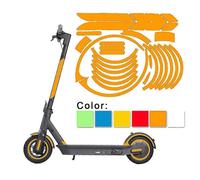 (White46191) 1 set di adesivi riflettenti per copriruota anteriore e posteriore per monopattino elettrico