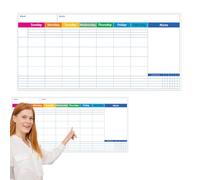 Whiteboard Calendar, Dry Erase Whiteboard Organizer, Reusable Erasable Wall Calendar, 17x35 Inches, Multi-Functional Monthly Schedule Planner for Office, School, Home, Classroom, Work, Study