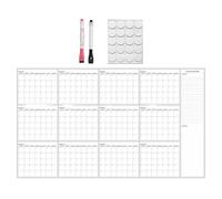 Whiteboard Calendar - Erasable Yearly Blank Schedule Planner | Whiteboard Calendar Large for School Office Home Classroom Family Students Teacher