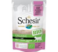 whitebridge pet brands srl Schesir Gatto Bio Organic Busta Adulto Maiale 85 Gr