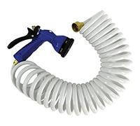 Whitecap P-0440 Tubo a spirale con ugello regolabile-15', bianco, 15'
