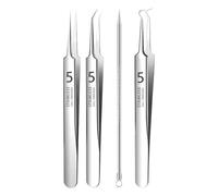 Whitehead Extractor Tool | Kit di strumenti per la rimozione di brufoli, strumento professionale per la rimozione dei punti, con scatola portaoggetti, strumento per estrarre brufoli per