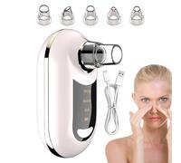 Whitehead Remover Pore Vacuum, 3 Level Suction Blackhead Extractor, Usb Ricaricabile Facial Cleaning Tool for Men Women Teens, Skincare Device for Home, Bath Travel and Daily Skincare Routine