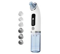 Whitehead Sucker 4-Level 6-Head ricaricabile portatile Smart Display | Ventosa sottovuoto Whitehead per la cura della pelle del viso per bagno, camera da letto, spa, viaggi, hotel, palestra