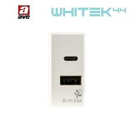 WHITEK 44 AVE SERIE PRESA SCHUKO USB 446001 446056F 44609015USB