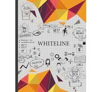 Whiteline Notebook: Small Business And Offices Grid 4x4 Notepad with Gray Graph Ruled Paper, A4 Large 8.5" x 11" 70 Sheets