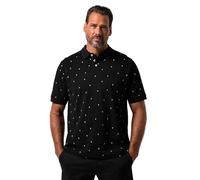 WHITELISTED Jp1880 Poloshirt, Halbarm, piqué, Minimal Print, bis 8 XL Camicia, Nero, 4XL Uomo