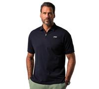 WHITELISTED Jp1880 Poloshirt, Halbarm, Zipper, bis 8 XL Camicia, Blu Navy, 8XL Uomo