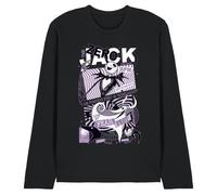 WHITELISTED Maglietta a Maniche Lunghe Unisex Disney Nightmare Before Christmas Pumpkin King Fear Fest, Maglietta Nera, Nero, L