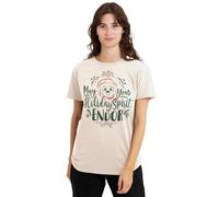 WHITELISTED Star Wars Holiday Spirit Endor Christmas Ewok Ladies T Shirt, Natural, XXL Donna