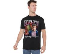 WHITELISTED Stranger Things Eleven Homage Unisex T Shirt, Black, XL