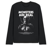 WHITELISTED Stranger Things Vecna Monsters Are Real Unisex Long Sleeve T Shirt, Black, M
