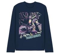 WHITELISTED Transformers Generations Decepticon Soundwave on The Hunt Long Sleeve T Shirt, Navy, Large, Marina Militare, L Unisex-Adulto