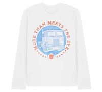 WHITELISTED Transformers Generations Optimus Truck More Than Meets The Eye Long Sleeve T Shirt, White, XX-Large, Bianco, XXL Unisex-Adulto