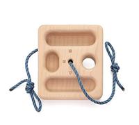 Whiteoak Hangboard Portatile Tascabile per Arrampicata I Hangboard in Legno 12x10x3 cm I Tastiera Arrampicata Training Board I Dispositivo di Riscaldamento