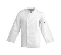 Whites Chefs Apparel A134-S Vegas - Giacca da cuoco a maniche lunghe, colore: Bianco