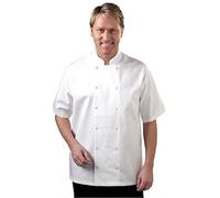 Whites Chefs Apparel A211-L Giacca da cuoco, manica corta, taglia L
