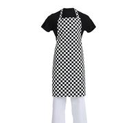 Whites Chefs Apparel A275 bavaglino grembiule, bianco e nero a quadri