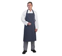 Whites Chefs Apparel A530 Grembiule da macellaio, a righe, Blu Navy