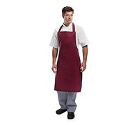Whites Chefs Apparel A557 bavaglino grembiule, borgogna