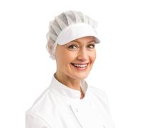 Whites Chefs Apparel B226 - Cappello da Chef con Visiera, Taglia Unica.