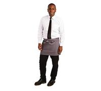 Whites Chefs Clothing B157 - Grembiule corto da bistrot a carbone, larghezza 750 mm, lunghezza 373 mm