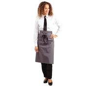 Whites Chefs Clothing B158 - Grembiule da bistrot standard, colore: antracite, larghezza 1000 mm, lunghezza 700 mm
