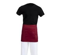 Whites Chefs Clothing BB177 - Grembiule corto in policotone, 373 x 750 mm, colore: Borgogna
