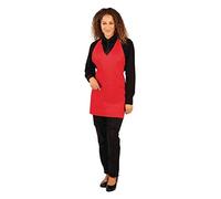 Whites Chefs Clothing BB466 - Grembiule in policotone, 965 x 711 mm, colore: Rosso
