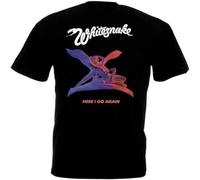 Whitesnake Here I Go Again t Shirt Hard Rock Band Black M