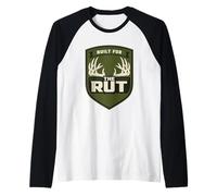 Whitetail Hunter Whitetail Caccia Cervo Caccia Stagione Rut Maglia con Maniche Raglan