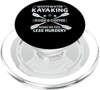 Whitewater Kayak cani e caffè mi fanno sentire meno omicidio PopSockets PopGrip per MagSafe